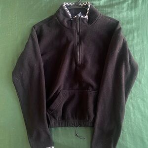 Black Half-Zip Pullover Sweater